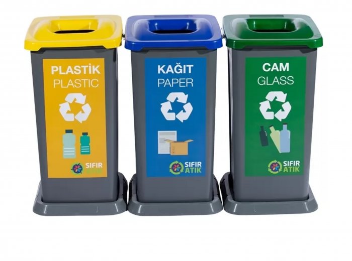 Plastik Çöp Konteyneri | Tekerlekli Kapaklı Atık Konteyneri | Dayanıklı Atık Yönetimi Çözümleri | Hey Çelik