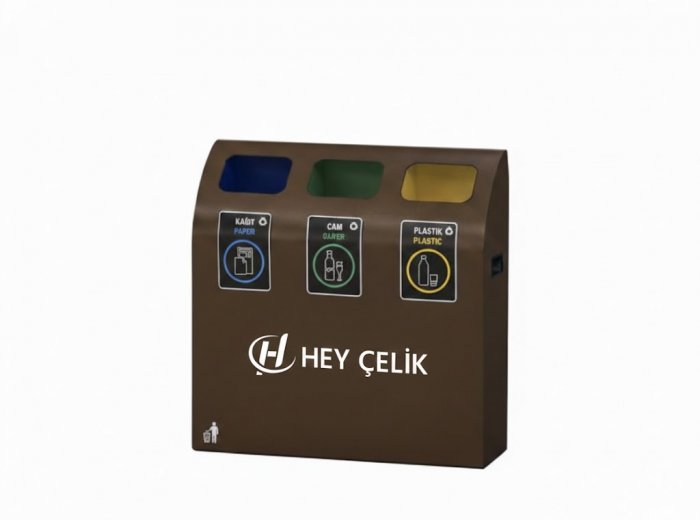 Sıfır Atık Kutuları | Kurumsal Geri Dönüşüm Çözümleri ve Sıfır Atık Yönetmeliğine Uygun Üniteler | Hey Çelik