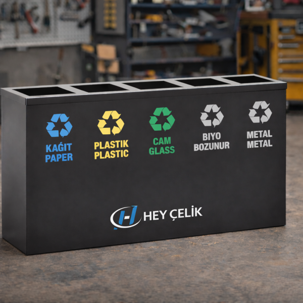 5'li Sıfır Atık Geri Dönüşüm Ünitesi | Hey Çelik Üretici Firma  (EC-105)