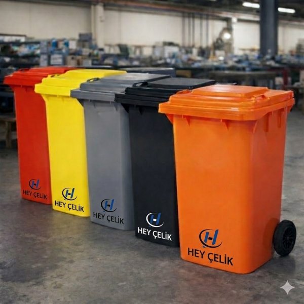 240 Litre Plastik Çöp Konteyneri Fiyatları - Toptan Satış | Hey Çelik Üretici Firma ( PK - 095 )