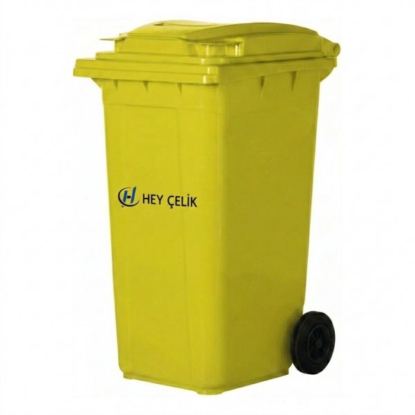 240 Litre Sarı Plastik Çöp Konteyneri Fiyatları | Hey Çelik Toptan Satış ( PK - 095 )