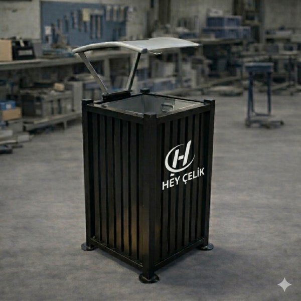 Park ve Bahçe Çöp Kutusu  | Hey Çelik Üretici Firma (P&B-010)