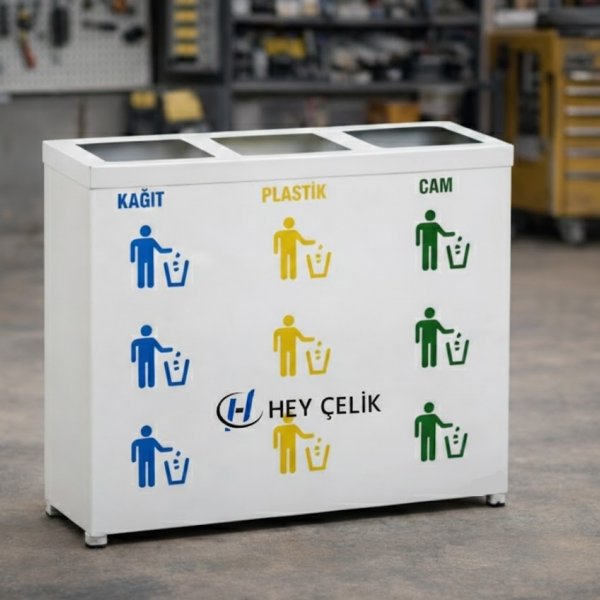  3 Lü Sıfır Atık Geri Dönüşüm Ünitesi | Hey Çelik Üretici Firma (GD-213) 
