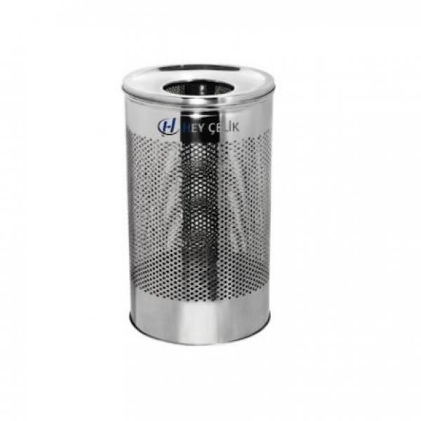 6,8,10,12,14 Litre Force Delikli Paslanmaz Çöp Kovası (HC-110) | Modern Paslanmaz Metal Atık Kovası | Hey Çelik